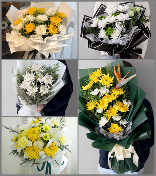 贵州遵义红花岗区虾子镇虾子社区白事花束代送